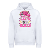 White lets go girls Urban Hoodie - NancyCooperArtShop