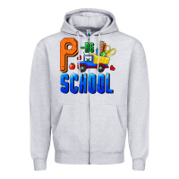 Heather Grey p re school Zipper Hoodie - RanaPortraitStore