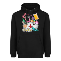 Black nurse  easter Heavyweight Hoodie - AdoDesignShop