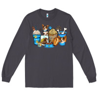Smoke corgi coffee cups Long Sleeve Tee - Zillion Design Studio