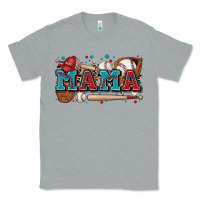 Heather Grey mama baseball Classic Tee - Zillion Design Studio
