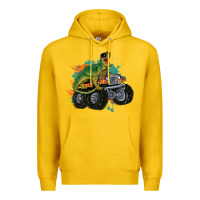 Lemon monster truck and t rex dinosaur Premium Hoodie - MaliasSmallBusiness
