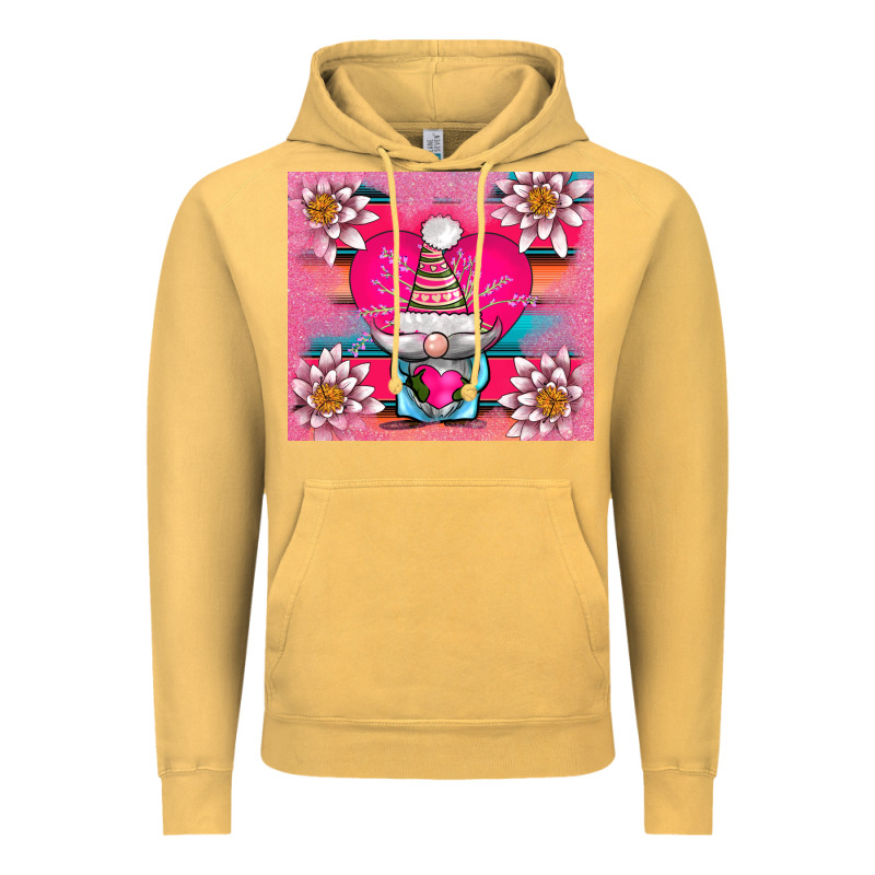 V.d Gnome And Lotus Tumbler Vintage Hoodie by AdoDesignShop | Teevron