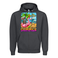 Smoke hello summer skeleton Zipper Hoodie - Zillion Design Studio