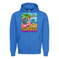 True Royal hello summer skeleton Zipper Hoodie - Zillion Design Studio