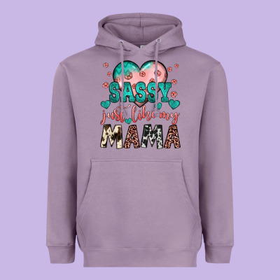 Sassy Just Like My Mama Heavyweight Hoodie Designed By Jahusdesignshop