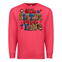 Cardinal little sister biggest fan american football Premium Sweatshirt - Jasminsmagicworld
