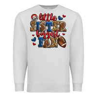Dove Grey little sister biggest fan american football Premium Sweatshirt - Jasminsmagicworld