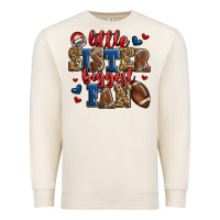Sandshell little sister biggest fan american football Premium Sweatshirt - Jasminsmagicworld