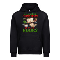 Black all i want for christmas is more books Urban Hoodie - MaliasSmallBusiness