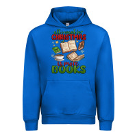 Cobalt all i want for christmas is more books Urban Hoodie - MaliasSmallBusiness