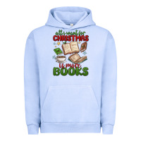 Pigment Grape Ice all i want for christmas is more books Urban Hoodie - MaliasSmallBusiness