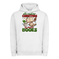 Pigment Lunar Rock all i want for christmas is more books Urban Hoodie - MaliasSmallBusiness