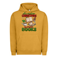Pigment Peanut Butter all i want for christmas is more books Urban Hoodie - MaliasSmallBusiness