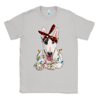Moon Dust bull terrier with christmas lights Classic Tee - RanaPortraitStore