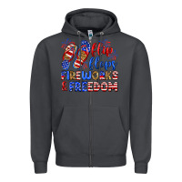 Smoke flip flops fireworks and freedom Zipper Hoodie - Zillion Design Studio
