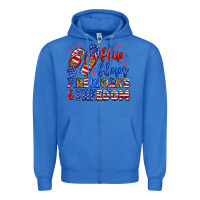 True Royal flip flops fireworks and freedom Zipper Hoodie - Zillion Design Studio