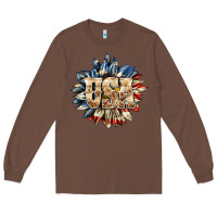 Chestnut usa sunflower billie wilder Long Sleeve Tee - texasbilliewilder