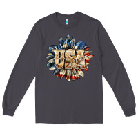 Smoke usa sunflower billie wilder Long Sleeve Tee - texasbilliewilder