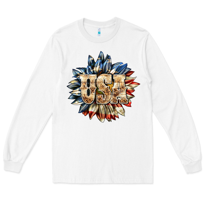 Usa Sunflower Billie Wilder Long Sleeve Tee by texasbilliewilder | Teevron