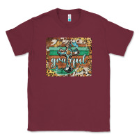 Burgundy grateful cross Classic Tee - BarkalooDesign