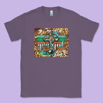 Grateful Cross Classic Tee Designed By Barkaloodesign