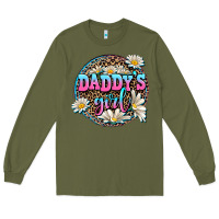Army Green daddy's girl Long Sleeve Tee - AdoDesignShop