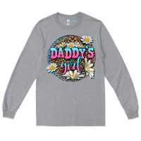 Heather Grey daddy's girl Long Sleeve Tee - AdoDesignShop