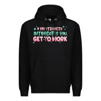 Black get to work Premium Hoodie - MaliasSmallBusiness