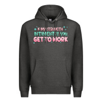 Charcoal Heather get to work Premium Hoodie - MaliasSmallBusiness