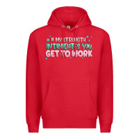 Red get to work Premium Hoodie - MaliasSmallBusiness