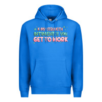 True Royal get to work Premium Hoodie - MaliasSmallBusiness