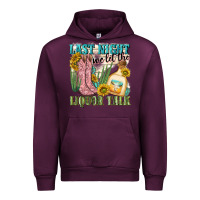 Mauve Wine last night we let the liquar talk Urban Hoodie - NancyCooperArtShop