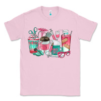 Bubblegum Pink nurse coffee cups Classic Tee - texasbilliewilder