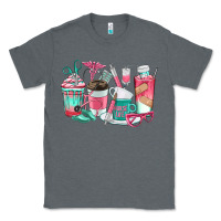 Charcoal Heather nurse coffee cups Classic Tee - texasbilliewilder