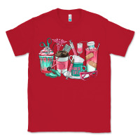 Red nurse coffee cups Classic Tee - texasbilliewilder