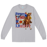 Moon Dust western sweet land of liberty 4th july billie wilder Long Sleeve Tee - texasbilliewilder