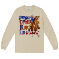 Mushroom western sweet land of liberty 4th july billie wilder Long Sleeve Tee - texasbilliewilder