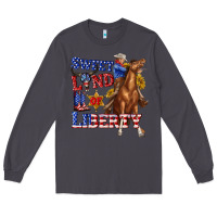 Smoke western sweet land of liberty 4th july billie wilder Long Sleeve Tee - texasbilliewilder