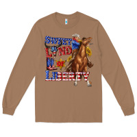 Toasted Coconut western sweet land of liberty 4th july billie wilder Long Sleeve Tee - texasbilliewilder