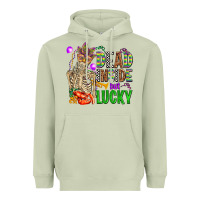 Matcha mardi gras dead inside but lucky  with skeleton Heavyweight Hoodie - AdoDesignShop