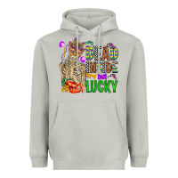 Moon Dust mardi gras dead inside but lucky  with skeleton Heavyweight Hoodie - AdoDesignShop