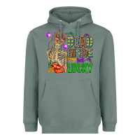 Sage mardi gras dead inside but lucky  with skeleton Heavyweight Hoodie - AdoDesignShop