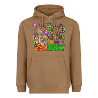 Toasted Coconut mardi gras dead inside but lucky  with skeleton Heavyweight Hoodie - AdoDesignShop