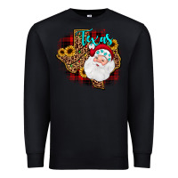 Black santa texas map Premium Sweatshirt - JahusDesignShop