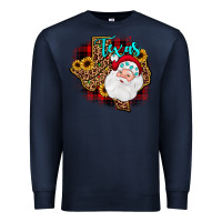 Navy santa texas map Premium Sweatshirt - JahusDesignShop