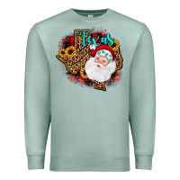 Seafoam santa texas map Premium Sweatshirt - JahusDesignShop