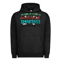 Pigment Black im  kind of a mix of sweetheart and smartass Urban Hoodie - MaliasSmallBusiness