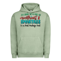 Pigment Oil Green im  kind of a mix of sweetheart and smartass Urban Hoodie - MaliasSmallBusiness