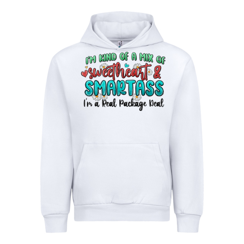 Im  Kind Of A Mix Of Sweetheart And Smartass Urban Hoodie by MaliasSmallBusiness | Teevron